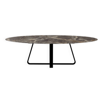 Oval table CURVE ceramic Caravaggio – 250×128 – NICE Exhibition model