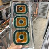 Set of three Walther kristallglas serving dishes from the 60s