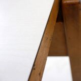 Vintage beech table compass feet by Robin Day for Hille, United Kingdom 1950s