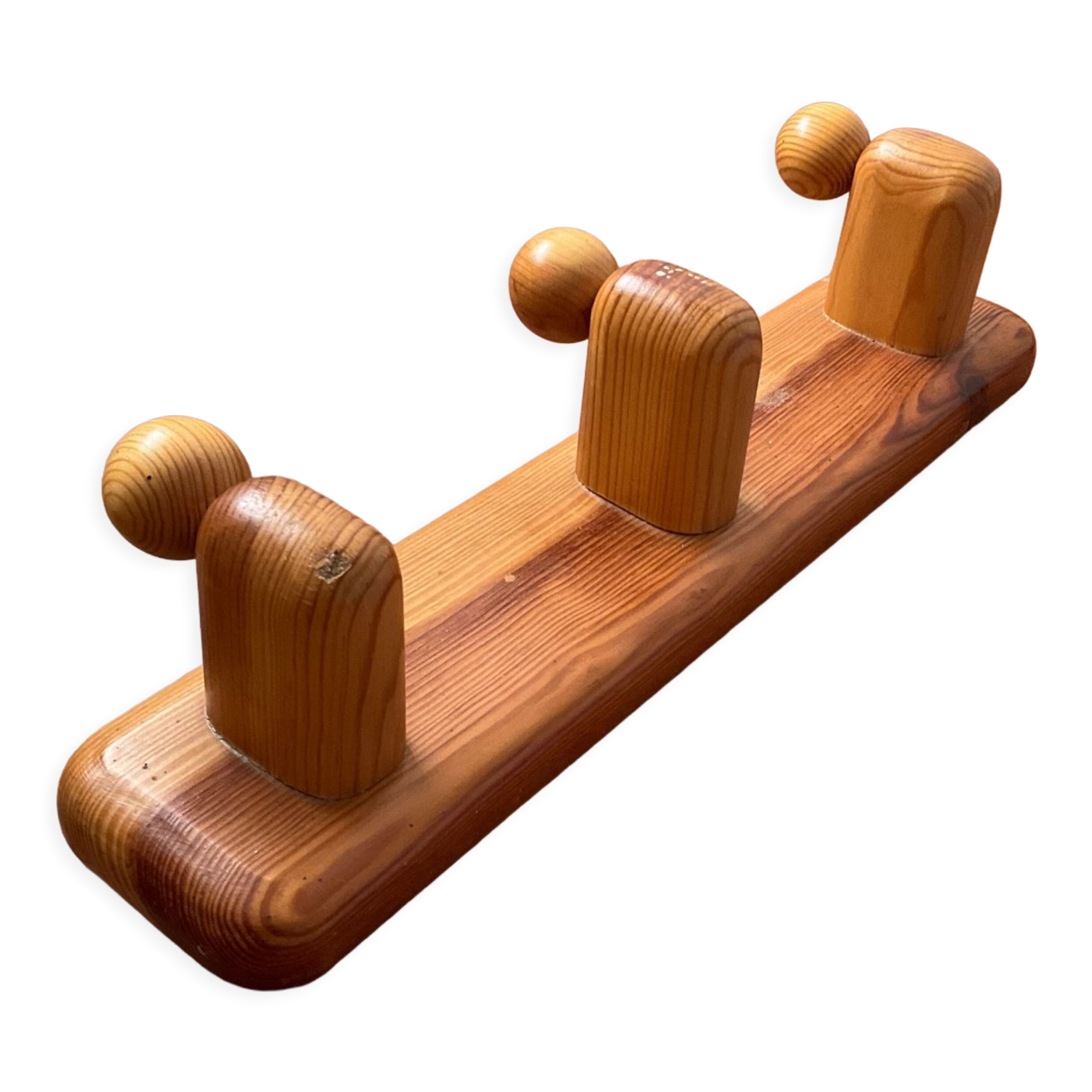Vintage solid wood coat rack