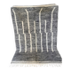 Tapis beni ouarain rayé noir et blanc 3/2m
