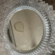 Pair of vintage sconces in molded glass 70s