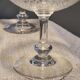 8 antique Baccarat crystal champagne coupes with engraved decoration.