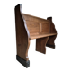 Antique church bench in oak, circa 1900–1920