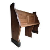 Antique church bench in oak, circa 1900–1920
