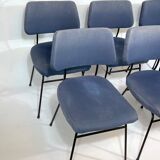 Erberto Carboni for Arflex, Set of six Delfino dining chairs. 1950s