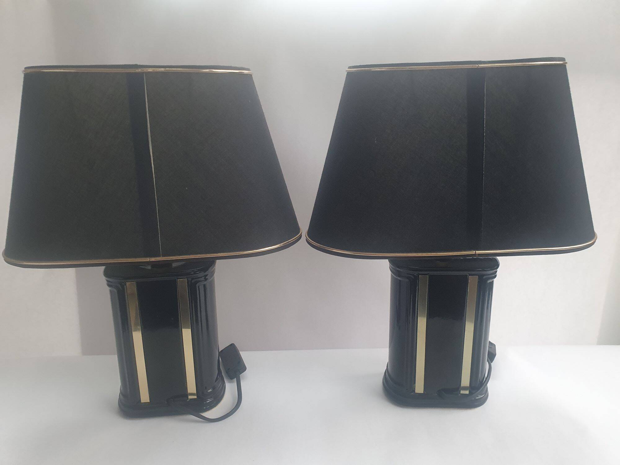 Paire de lampes de table à posé art-déco Robert de Schuytener