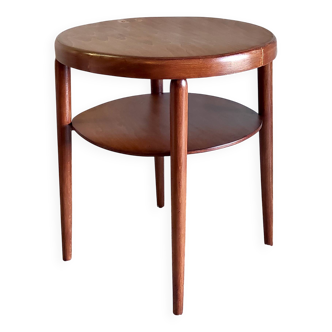 Table d'appoint style Art-Déco en bois massif - années 30/40