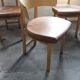 Set of 4 chairs 1980s, light brown leather