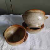 3 bols à soupe en grés - vintage 70's