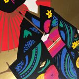 Affiche ancienne serigraphiée par Jungbluth pour Varig  - Japon -