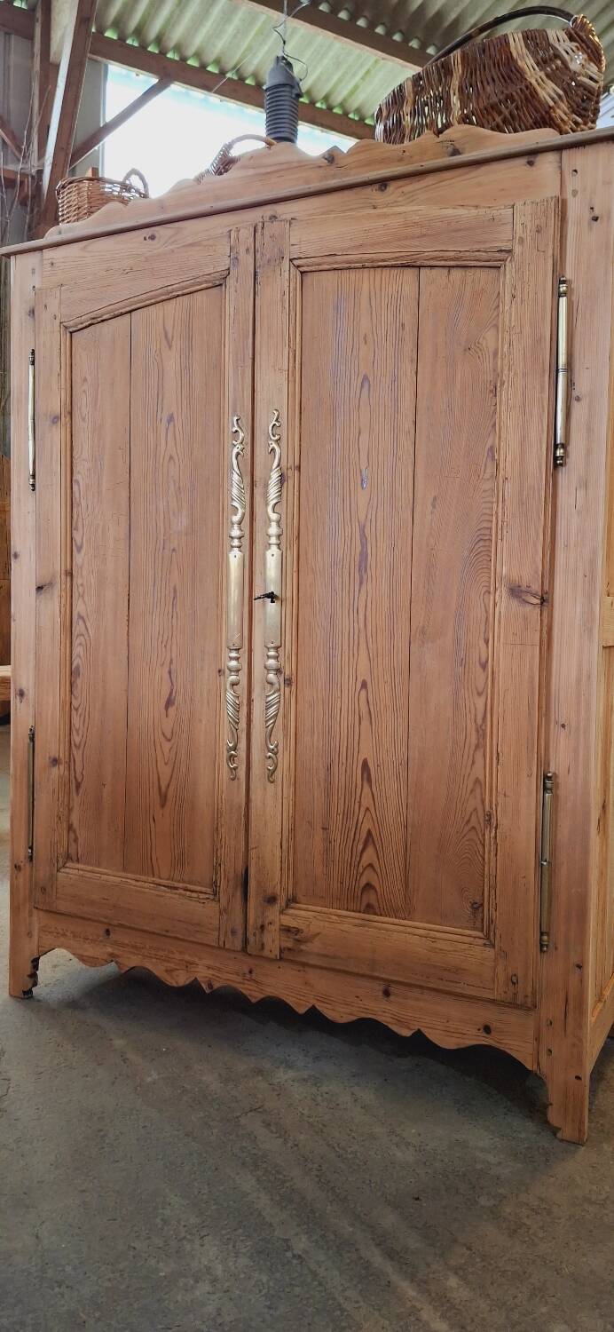 Antique fir wardrobe
