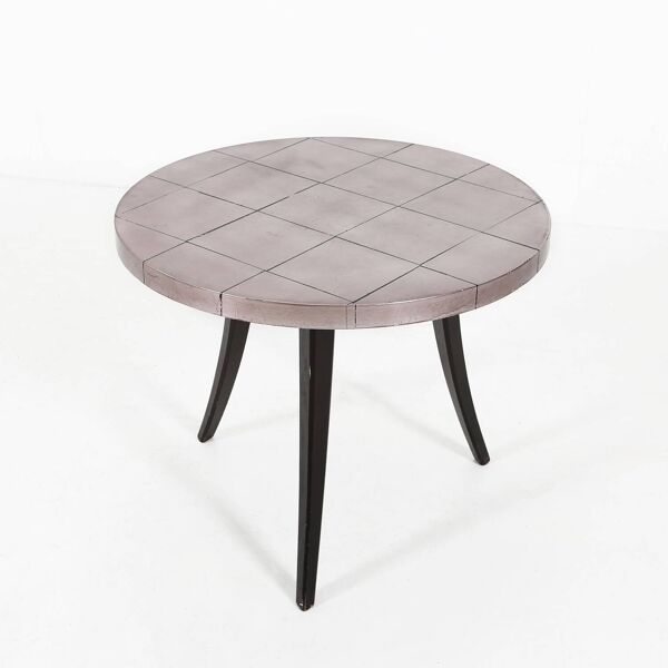 Table basse tripode vintage française des années 80