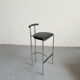 Italian Postmodern Black Tokyo Stool by Rodney Kinsman for Bieffeplast, 1985