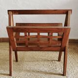 Wooden magazine rack, Scandinavian style