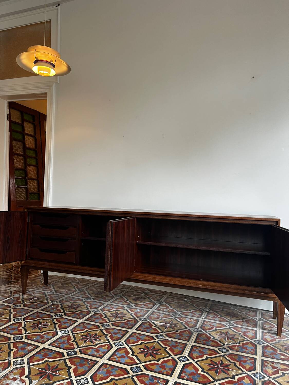 Mid-Century Modern rosewood credenza