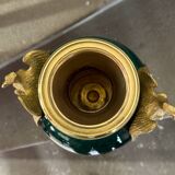 Porcelain and bronze vase