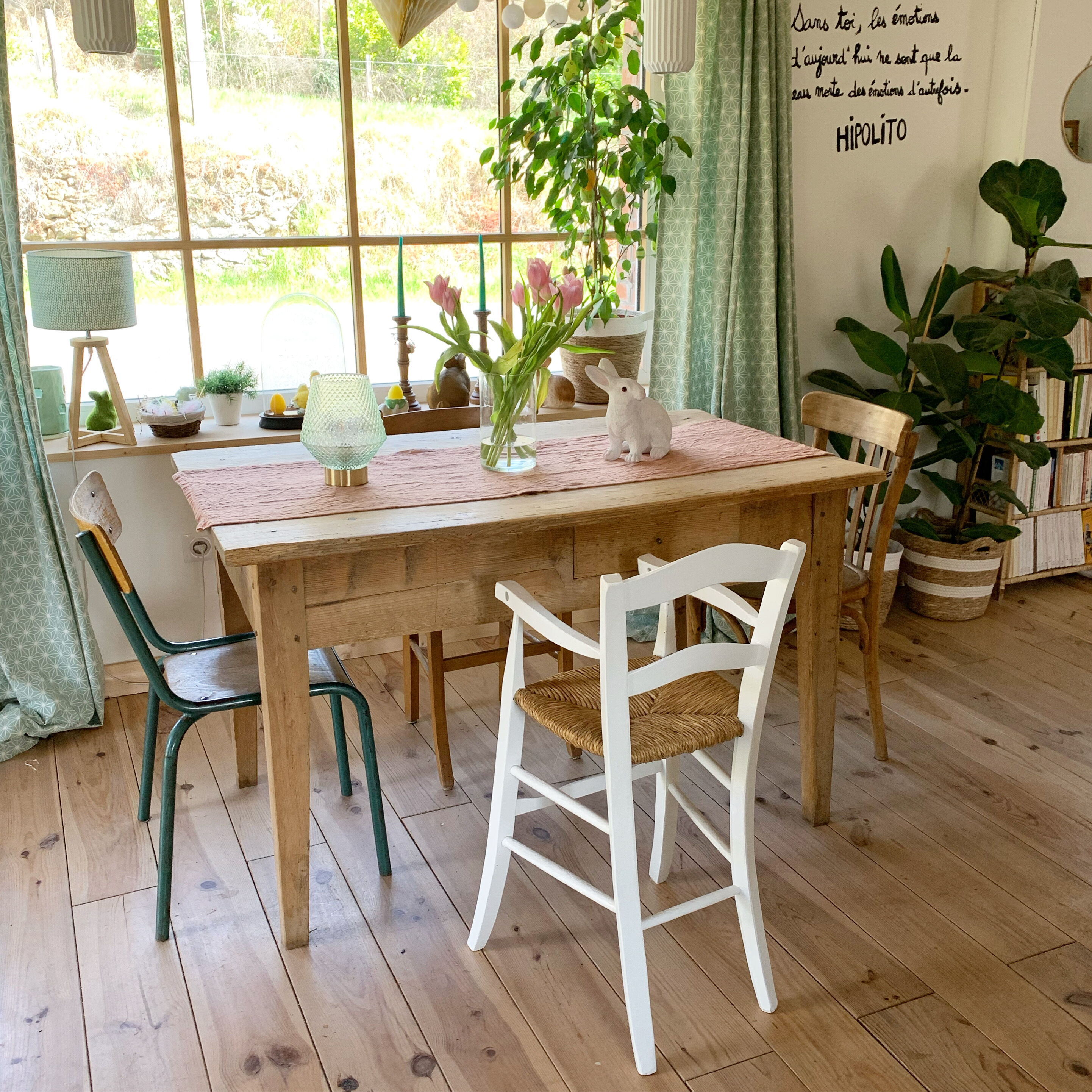 Vintage high chair for children