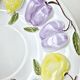 Vintage Fruit Slush Salad Bowl Grape Lemon Apple Pear Plum
