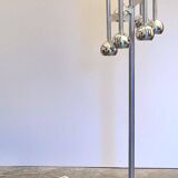 Lampadaire Space Age chromé, Italie 1970