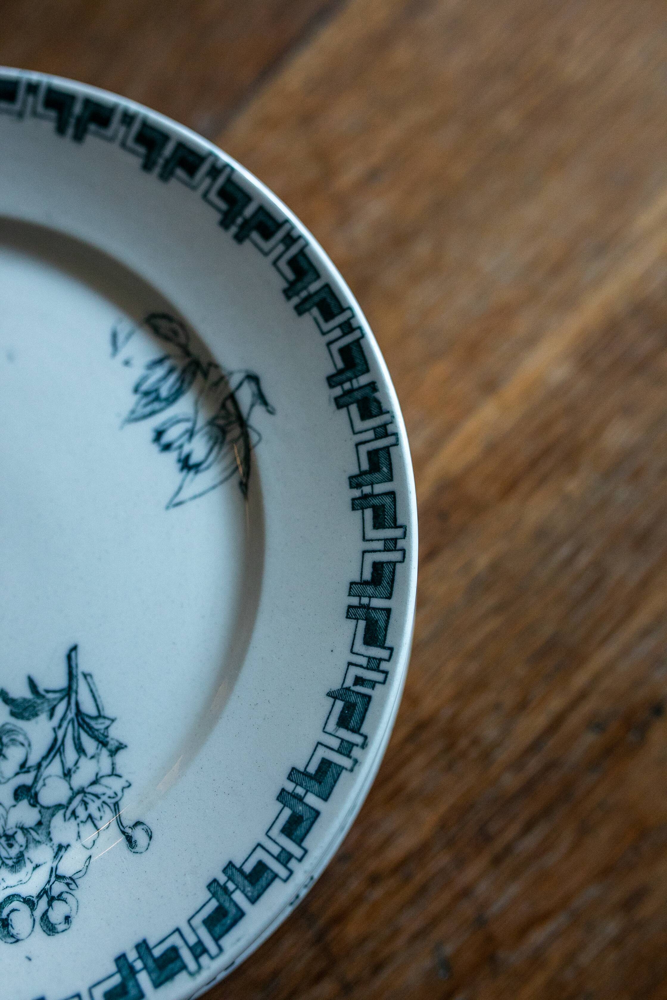 Les 6 assiettes sarreguemines