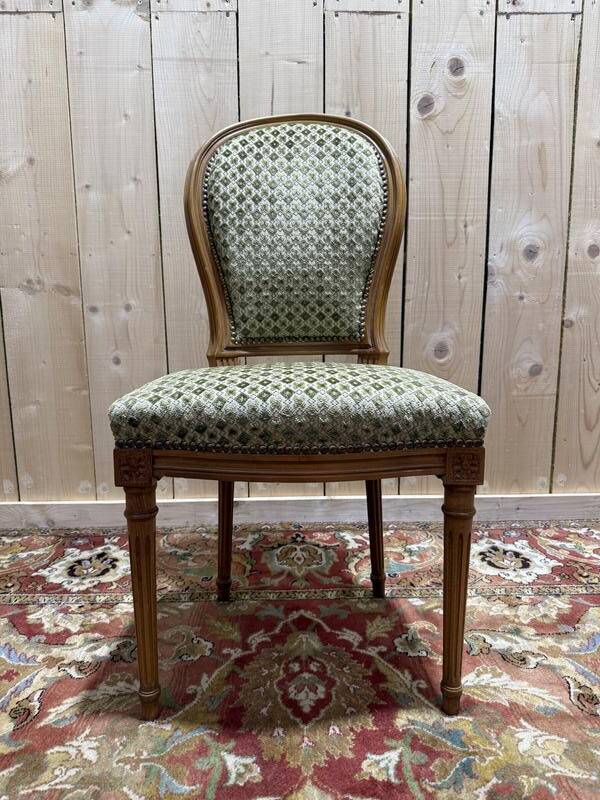 Suite de 4 chaises style Louis XVI "Fer à cheval"