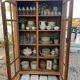 Magnificent Art Deco display cabinet sanded.