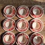Ensemble de 9 tasses à thé et sous-tasses Villeroy et Boch Rusticana