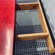 Vintage red formica table from the 60s with extensions