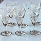 6 blown glass stems, circa 1900