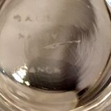 Suite of 4 champagne glasses or ice cream cup daum nancy croix de lorraine france