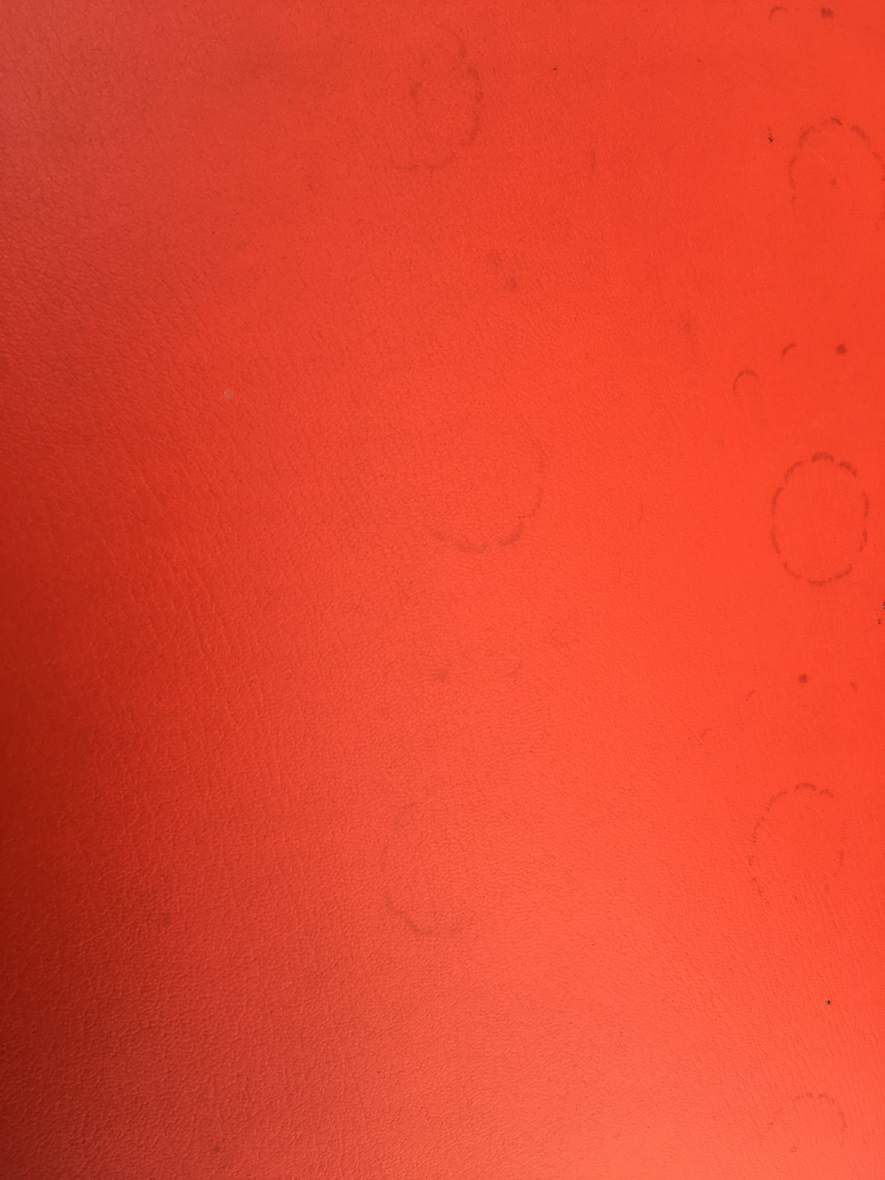 Orange tulip foot armchair