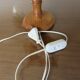 Scandinavian lamp, wire and wood, 60s 70s