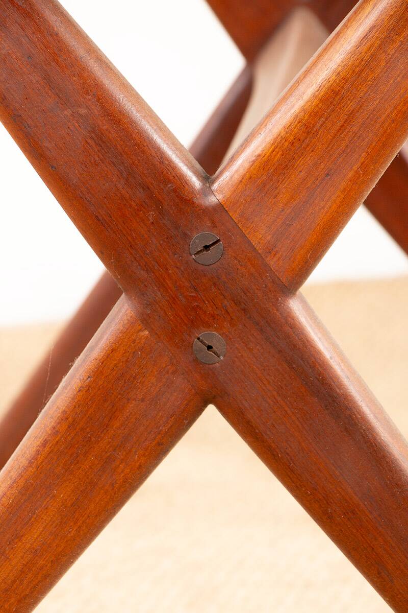 Vintage Danish high and low teak table 1960.