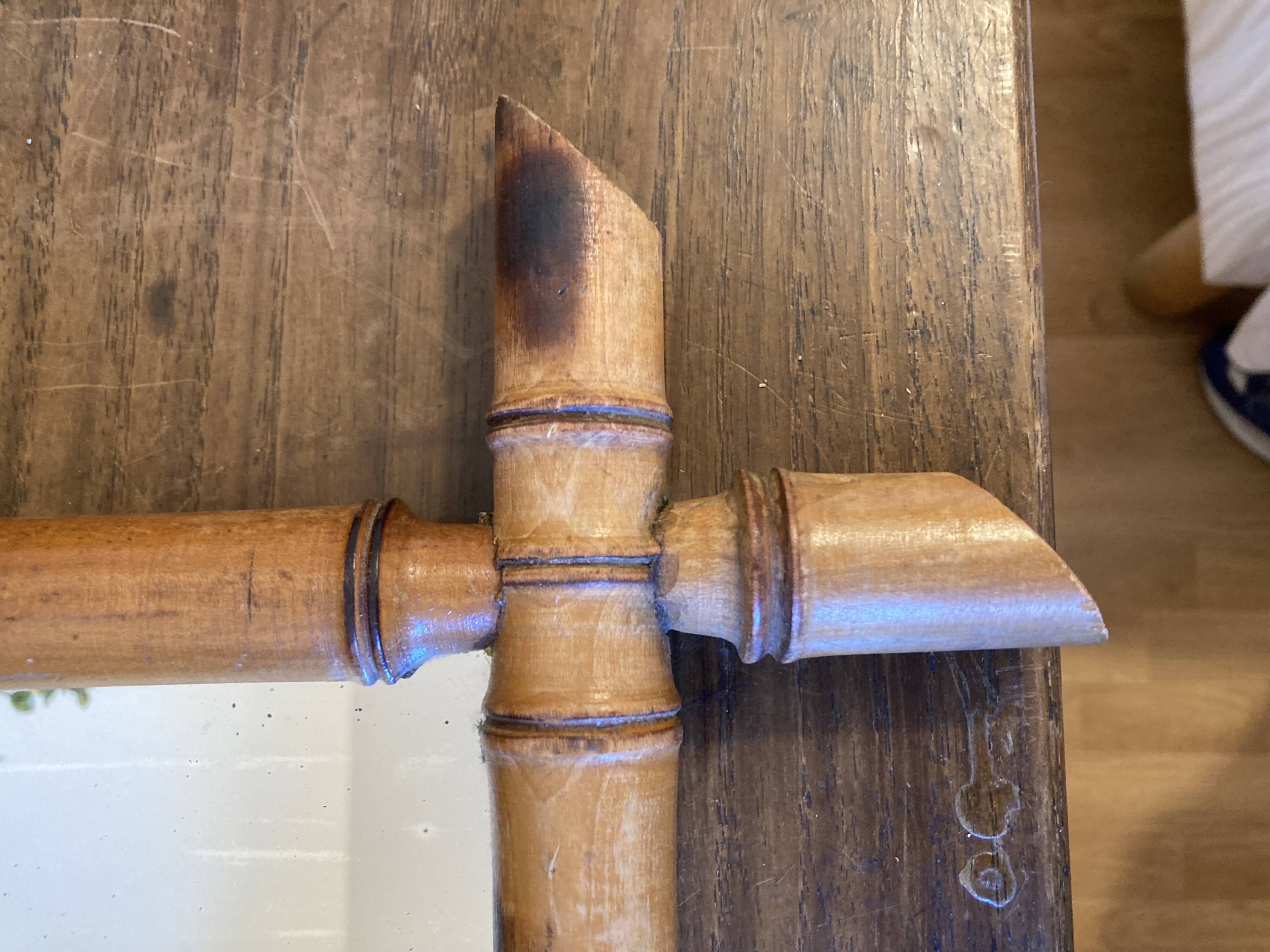 Bamboo imitation wood mirror