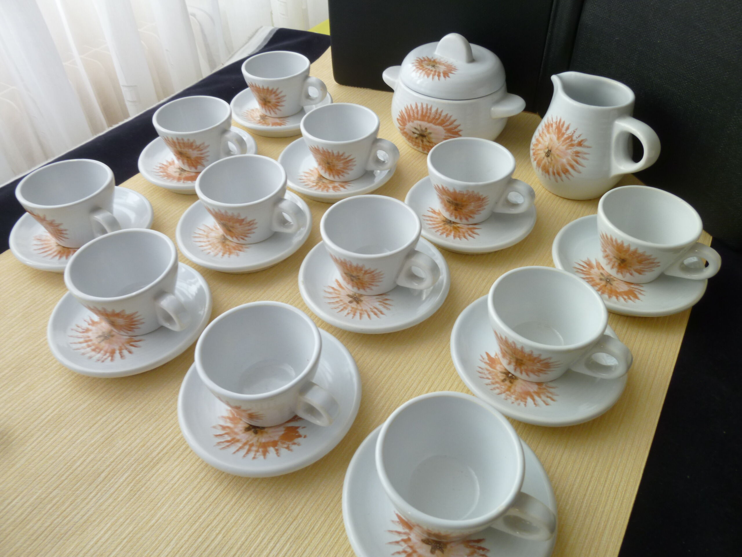 Vintage coffee service Faiencerie de Saint Amand 1713