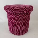 Vintage pouf stool from the 70s and 80s