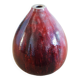 Vase en grès émaillé rouge, estampillé