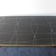 Folding table with black and gold painted glass, 1950