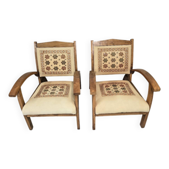 Pair of bohemian armchairs