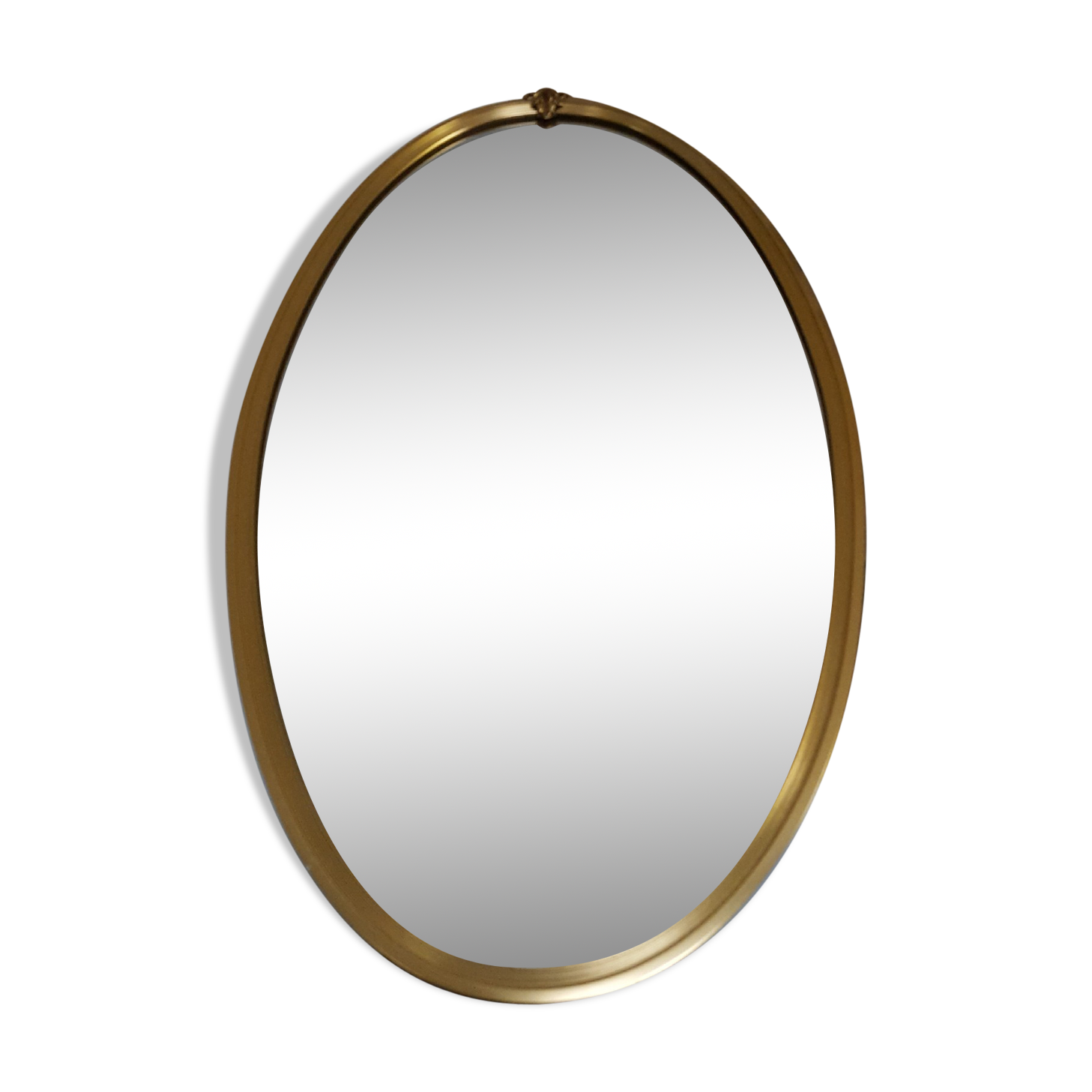 Miroir oval doré 63x37cm