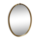 Miroir oval doré 63x37cm