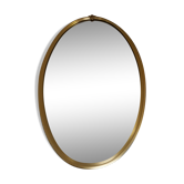Miroir oval doré 63x37cm