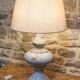 Large glazed ceramic lamp base by Jean-François Descombes, Vallauris.