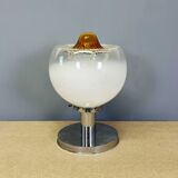 Table Lamp Mazzega, Toni Zuccheri opal glass