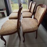 Set of 6 wooden chairs