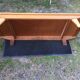 Vintage wardrobe with compass feet in oak and oak cp with 2 sliding doors.