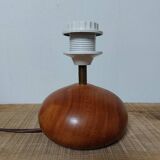 Wooden ball lamp 1970 brutalist modernist