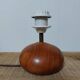 Lampe boule bois 1970 brutaliste moderniste