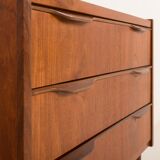 Danish small teak chest of drawers, 1960s